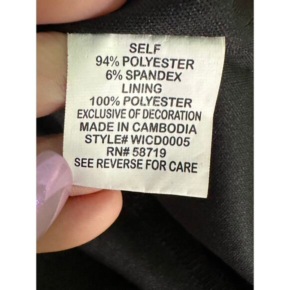 NY Collection black sleeveless party dress size 1X - Picture 4 of 14